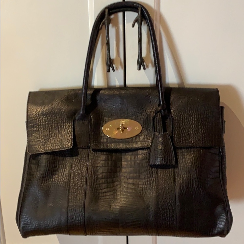 Mulberry genuine black leather purse.